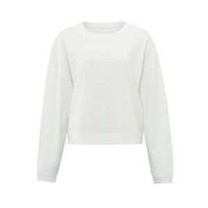 Yaya sweatshirt with slub effect trui off white