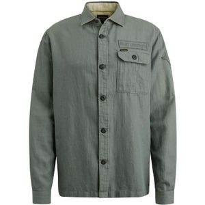 Pme long sleeve shirt ctn/ linen overhemd blauw