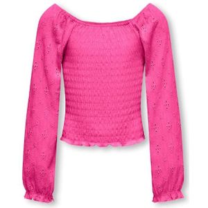 Kids only kogtilda l/s smock top jrs blouse roze