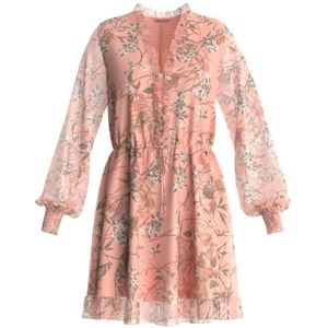 Guess ss vanessa flare dress jurk roze