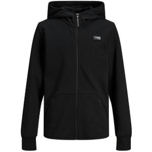 Jack & jones junior jcoair sweat zip hood noos jn vest zwart