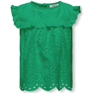 Kids only kogcleo life s/l emb button t blouse groen