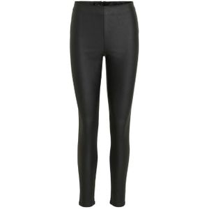 Vila vicommit coated rwsk plain le broek zwart