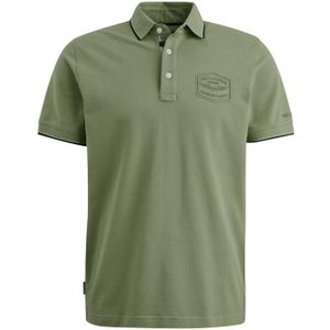 Pme short sleeve polo stretch piq t-shirt groen