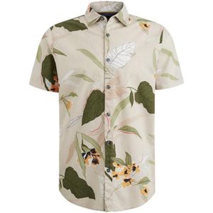 Pme short sleeve shirt print on c overhemd wit