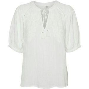 Vero moda vmkisy 2/4 sleeve blouse wvn blouse wit