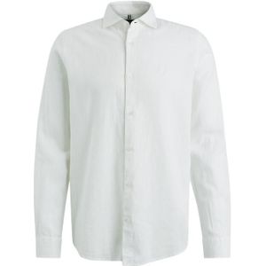 Vanguard long sleeve shirt linen cotto overhemd wit