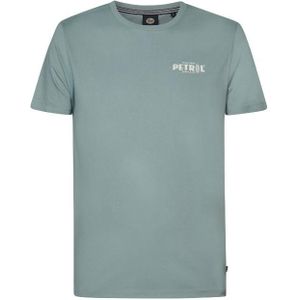 Petrol men t-shirt ss classic print t-shirt blauw