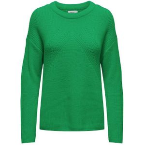 Only onlbella life ls detail o-nec trui groen