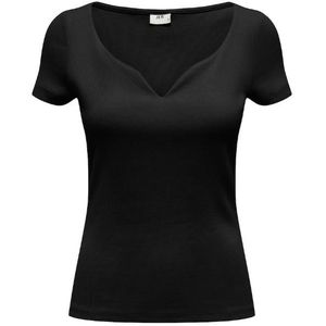 Jacqueline de yong jdysolar s/s t- shirt jrs atk blouse zwart