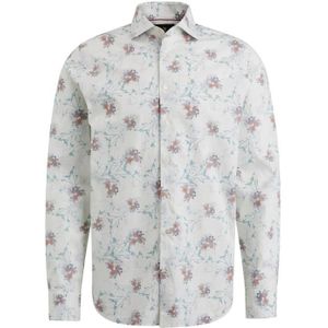 Vanguard long sleeve shirt print on fi overhemd bruin