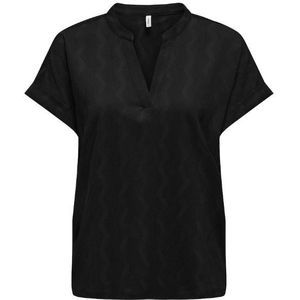 Only onldia s/s v-neck top cs jrs blouse zwart