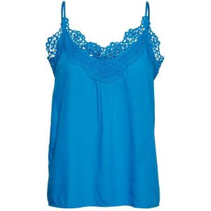 Vero moda vmkifina singlet v-neck top w blouse blauw