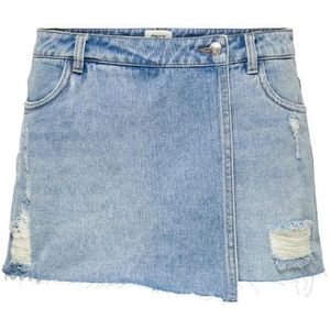 Only onltexas reg dnm skort bj noo jurk blauw