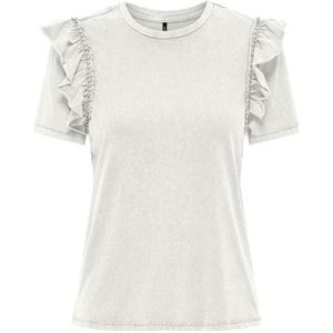 Only onllucy life s/s pearl top cs t-shirt wit