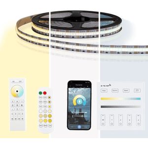 10 meter dual white led strip complete set - prime 608 leds