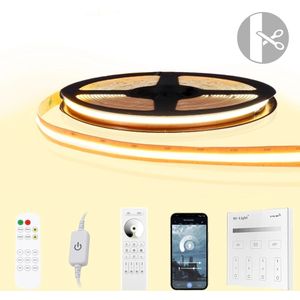 13 meter warm wit led strip cob met 600 leds per meter - complete set