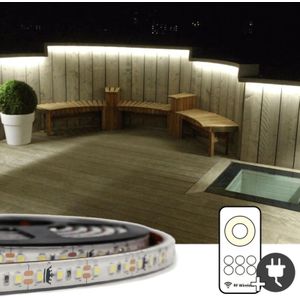 11 meter helder wit led strip voor buiten complete set