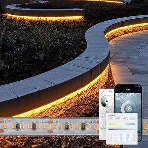 3 meter warm witte led strip voor buiten complete set
