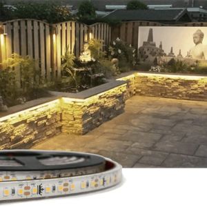 2 meter warm witte led strip voor buiten losse strip