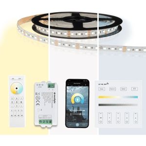 35 meter dual white led strip complete set - premium 4200 leds