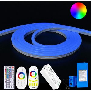 Led strip op batterij neon RGB maxi rond complete set 2 meter