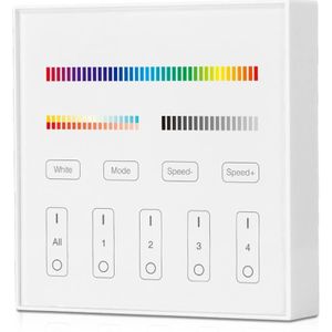 Touch panel wandbediening draadloos RGB en RGBW op stroom