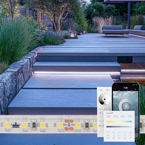 3 meter daglicht wit led strip voor buiten complete set