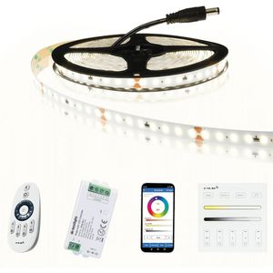 12 meter led strip helder wit - complete set - basic 128 leds p/m