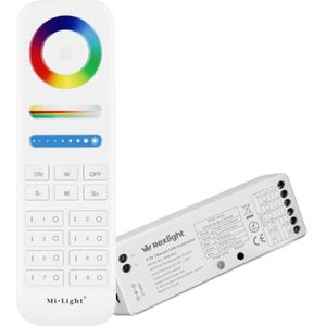 8-zone rf touch afstandsbediening voor alle kleuren led strips - met controller