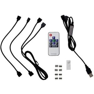 Afstandsbediening en kabel set voor usb led strips
