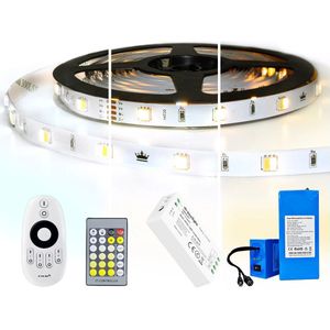 Led strip op batterij dual white basic complete set 4 meter