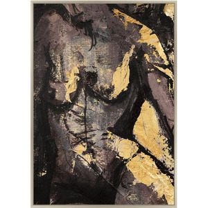 Canvasdoek met Baklijst - Vrouwen lichaam - 100 x 140 cm