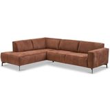 Haluta Hoekbank Maastricht - 275 x 210 x 77 cm - Cognac - Links