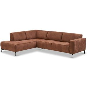 Haluta Hoekbank Maastricht - 275 x 210 x 77 cm - Cognac - Links