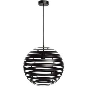 Haluta Industriële Hanglamp - Hanglamp Eetkamer - Ø 40 cm - E27- Zwart Staal