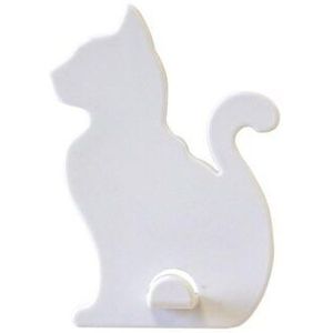 Magneethaak Kat KalaMitica rood of wit (houdkracht 500 gram) - Wit