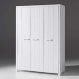 Kleiderschrank Erik 3-türig - weiß