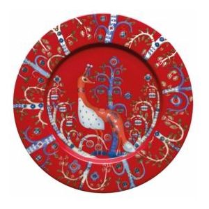 Iittala - Taika - Borden - Rood - Ø 22 cm - 1 Stuk - Vaatwasserbestendig