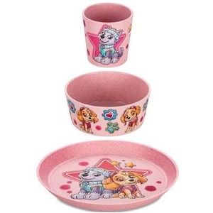 Servies Koziol Bio-Circulair Connect Paw Patrol Roze (3-delig)