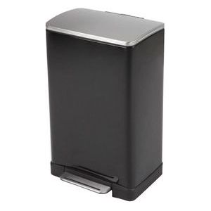 EKO E-Cube Prullenbak - Pedaalemmer - 40 Liter - Zwart - Anti-slip - Soft-close - Fingerprintproof