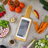 Just Vegan - Bamboo Veggi Dicer - Mandoline - Groen - Bamboe & Glas - 4 Opzetstukken