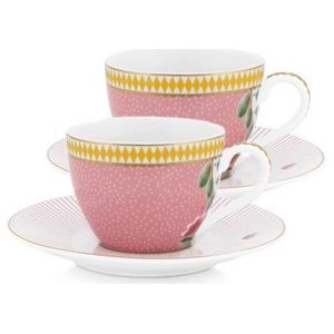 Espressokop Pip Studio La Majorelle Pink 120 ml (Set van 2)