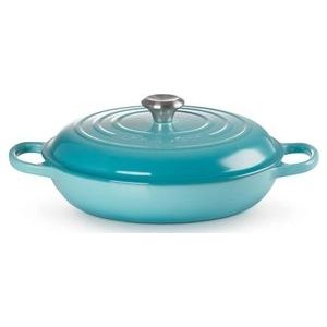 Braadpan Le Creuset Campagnard Rond Caribbean Blue 30 cm