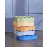 HAY - Square IJsblokjesmaker - Blauw - 100% BPA-vrije Siliconen - 12 IJsblokjes