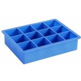 HAY - Square IJsblokjesmaker - Blauw - 100% BPA-vrije Siliconen - 12 IJsblokjes