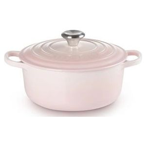 Braadpan Le Creuset Signature Rond Shell Pink 20 cm