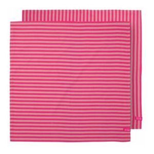 Theedoek Pip Studio Stripes Pink 65 x 65 cm (Set van 2)