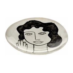 Ontbijtbord Serax La Mère Tableware By Marie Michielssen Off White Black M 20 cm