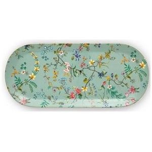Taartplateau Pip Studio Jolie Flowers Blue 33 x 15 cm (Set van 6)